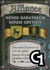 Baratheon/Greyjoy Alliance